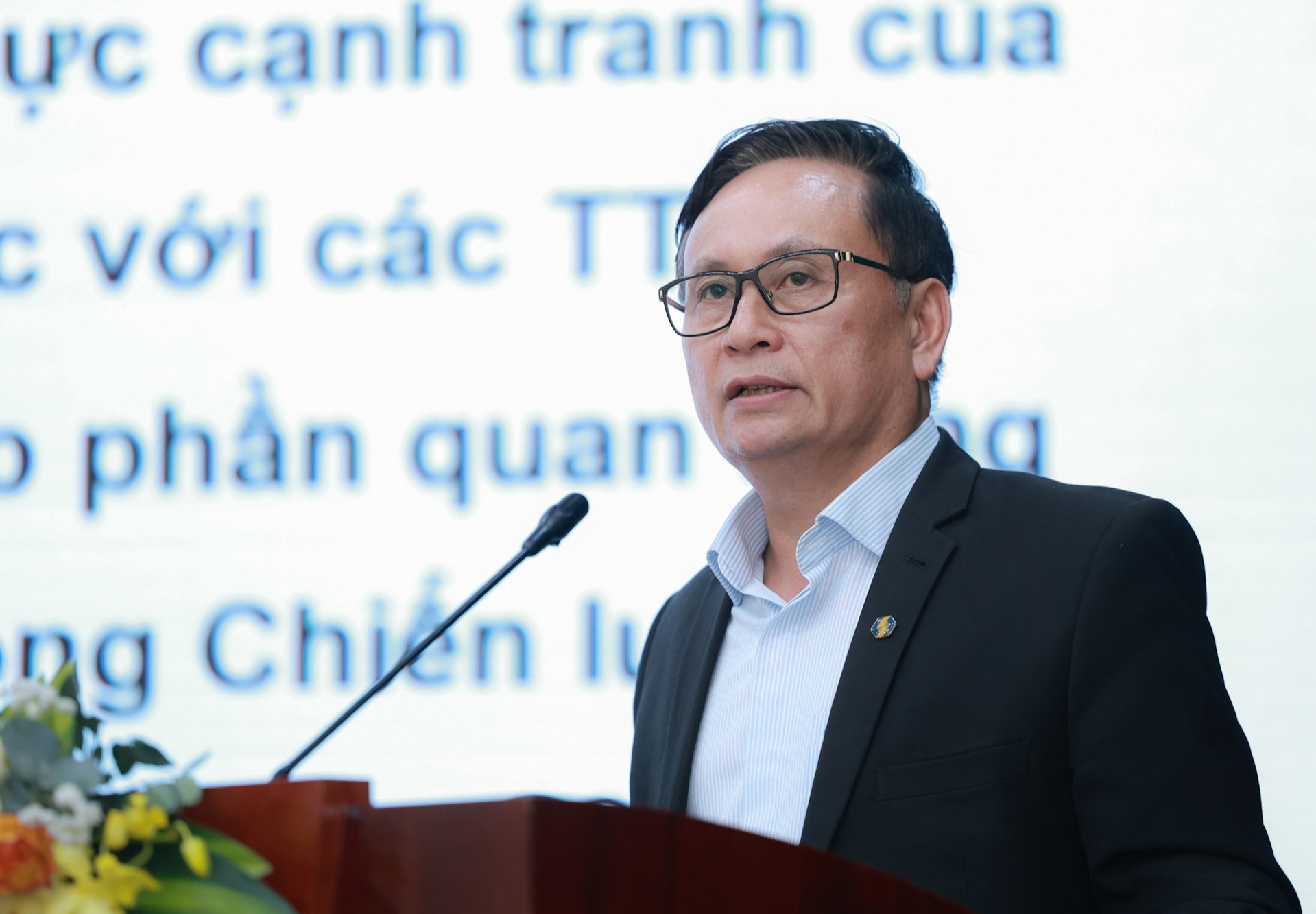 Ông Nguyễn Sơn - chủ tịch HĐTV Tổng công ty Lưu ký và Bù trừ chứng khoán Việt Nam