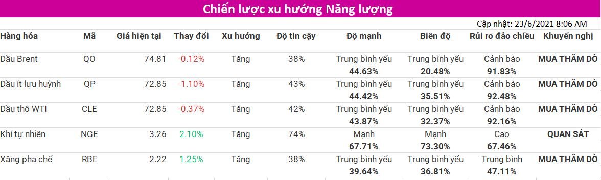 Tham khảo Chiến lược xu hướng nhóm Năng Lượng (cập nhật 23/06) từ VMEX