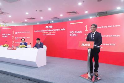 ĐHĐCĐ MSB: Lợi nhuận quý 1 đạt 1,630 tỷ đồng, có 2-3 đối tác muốn mua lại công ty tài chính