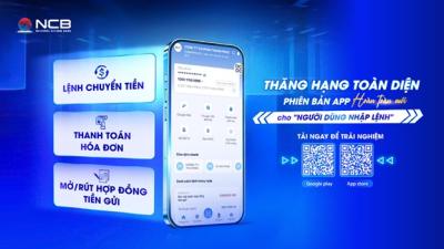 Ngân hàng số NCB iziMobiz mở rộng tính năng hữu ích cho người dùng doanh nghiệp