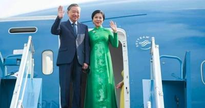 Tổng Bí thư Tô Lâm và Phu nhân lên đường thăm cấp Nhà nước Đại Hàn Dân Quốc