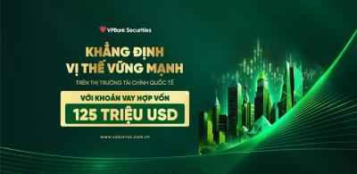 VPBankS khẳng định vị thế vững mạnh trên thị trường tài chính quốc tế với khoản vay hợp vốn 125 triệu USD