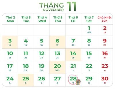 [IR AWARDS] Lịch công bố thông tin tháng 11/2025 cần nhớ