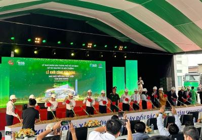 Khởi công xây dựng nhà máy đốt rác phát điện đầu tiên của TP.HCM