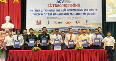 Trao hợp đồng gói thầu hơn 9.000 tỉ đồng nhà ga T3 sân bay Tân Sơn Nhất