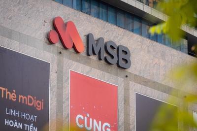 MSB chốt danh sách cổ đông nhận cổ tức bằng cổ phiếu tỷ lệ 20%