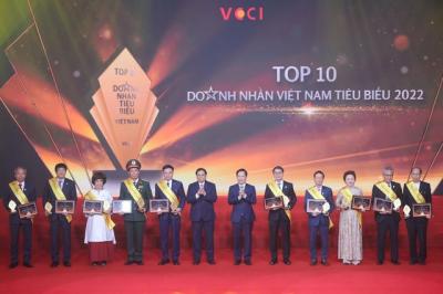 Vinh danh 10 doanh nhân tiêu biểu nhất Việt Nam năm 2022