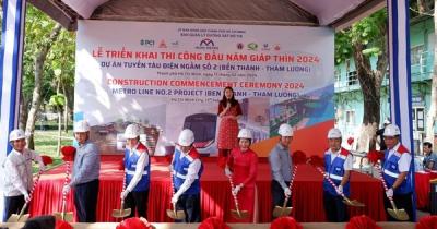 TPHCM triển khai thi công tuyến metro số 2 Bến Thành - Tham Lương