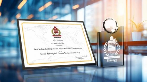 VPBank NEOBiz named best banking app for SMEs and micro SMEs by Global Banking & Finance Review