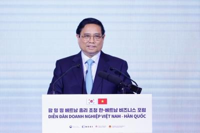 Thủ tướng: Các nhà đầu tư Hàn Quốc có thể yên tâm đầu tư lâu dài, ổn định tại Việt Nam