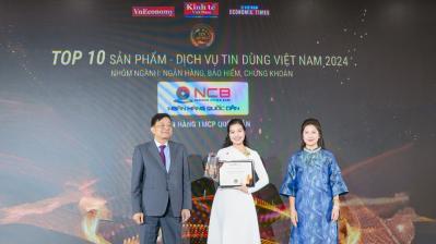 Ngân hàng số cho doanh nghiệp của NCB đạt Top 50 Sản phẩm – Dịch vụ Tin Dùng Việt Nam 2 năm liên tiếp