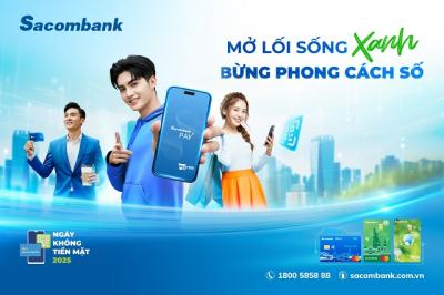 Sacombank đồng hành cùng "Ngày không tiền mặt 2025" góp phần thúc đẩy kinh tế số 
