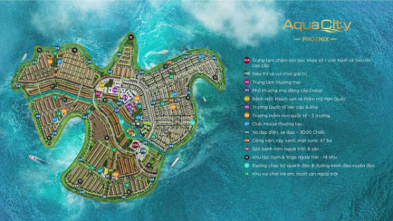 Novaland (NVL) nhận thêm 22,5 ha đất tại dự án Aqua City