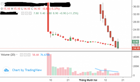 Doanh nghiệp lớn đưa cổ phiếu lên sàn, giá bốc hơi 40-70% sau hơn 1 tháng