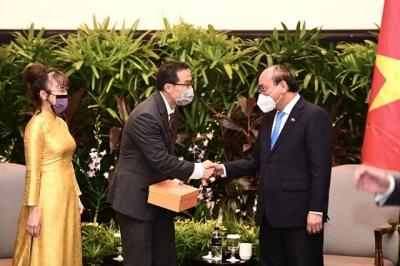 Chủ tịch nước: Tiềm năng hợp tác Việt Nam - Singapore rất phong phú