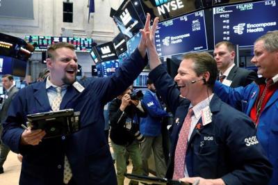 Dow Jones tăng tiếp hơn 700 điểm, chứng khoán châu Âu cũng dậy sóng 3%
