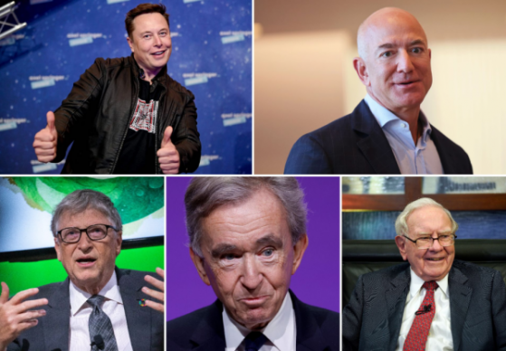 Top 10 người giàu nhất thế giới