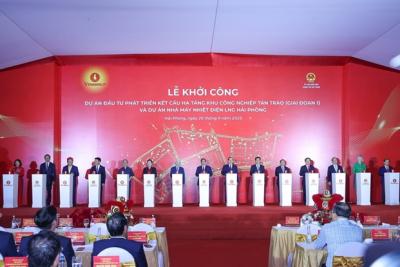 Khởi công 2 dự án có tổng vốn 182 nghìn tỷ đồng tại Hải Phòng