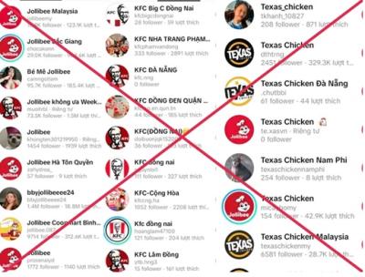 Gà rán KFC, Jollibee, Texas Chicken đồng loạt bị giả mạo thương hiệu, chuyện gì đang xảy ra?