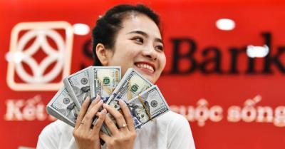 Giá USD ngân hàng tăng kịch trần hai phiên liên tiếp