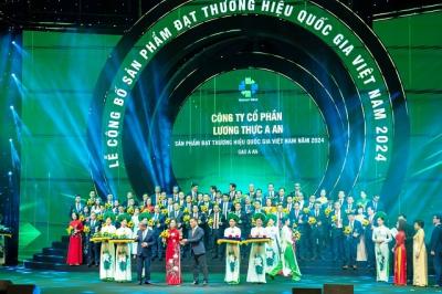 Gạo AAN vinh dự nhận giải thưởng Thương hiệu Quốc gia năm 2024