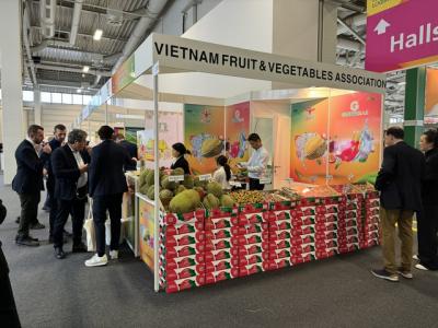 Mít, sầu riêng, thanh long Việt thu hút khách tại chợ rau quả lớn nhất thế giới