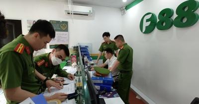 Công An đồng loạt kiểm tra các điểm kinh doanh của F88 tại Bắc Giang
