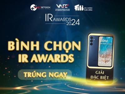 Bình chọn IR Awards 2024, trúng ngay điện thoại Samsung Galaxy M35