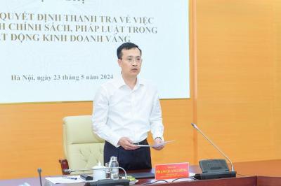 NHNN quyết định thanh tra hoạt động kinh doanh vàng tại 2 ngân hàng và 4 doanh nghiệp