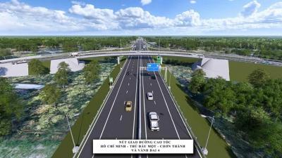Khởi công dự án đường Vành đai 4 TPHCM qua Bình Dương